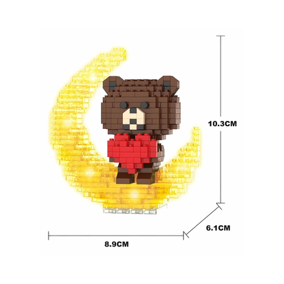 Bubu Bear Mini Ay Lego Figür