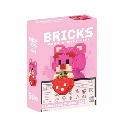 Lotso Bear With Strawberry Mini Lego Figür