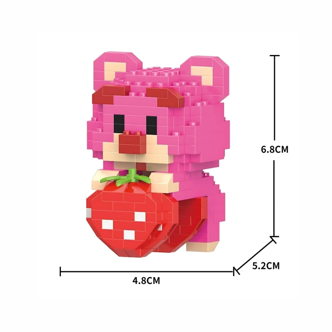 Lotso Bear With Strawberry Mini Lego Figür